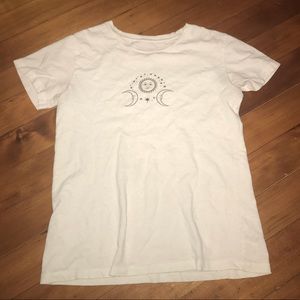 cream colored short sleeve